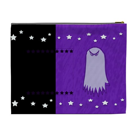Halloween Xl Cosmetic Bag By Amanda Bunn Back