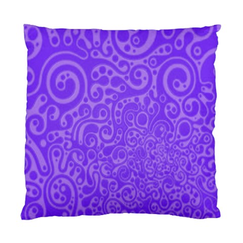 Purple Cat Pillow By Patricia W Back