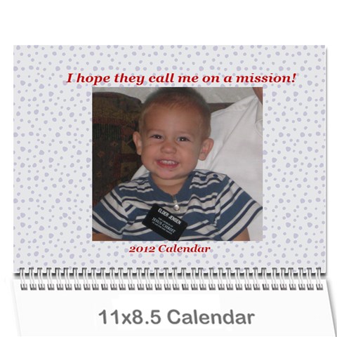 Mission Calendar 2012 By Jerilyn Cover