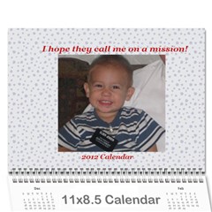 mission calendar 2012 - Wall Calendar 11  x 8.5  (12-Months)