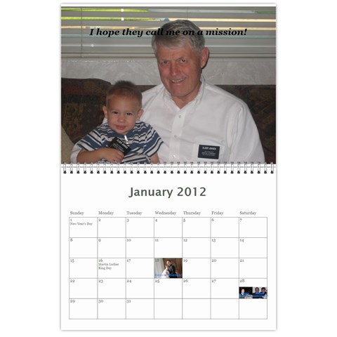 Mission Calendar 2012 By Jerilyn Jan 2012
