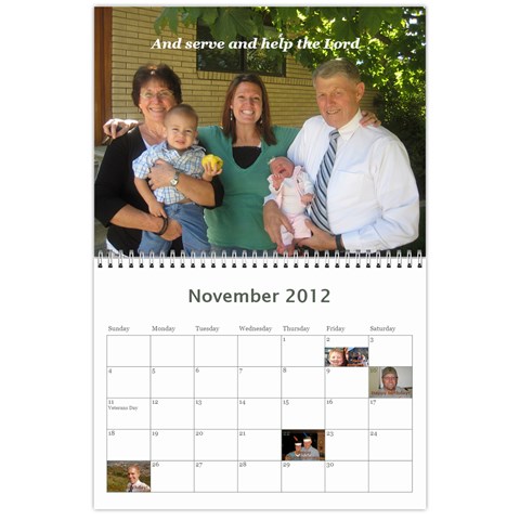 Mission Calendar 2012 By Jerilyn Nov 2012