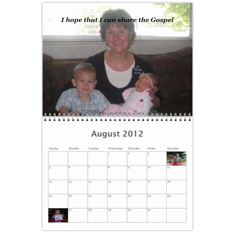 Mission Calendar 2012 By Jerilyn Aug 2012