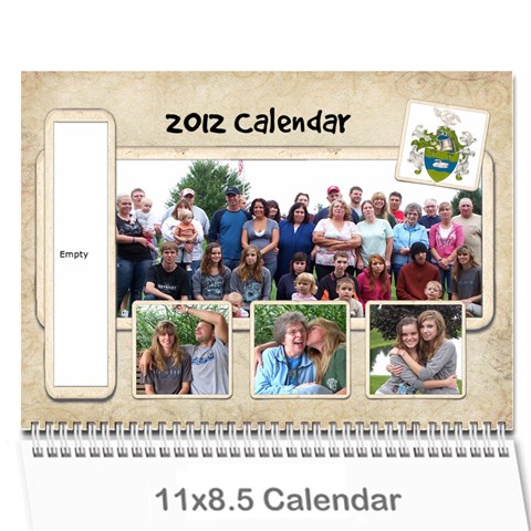 2012 Memory Calendar 12 Month By Laurrie Cover