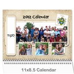 2012 Memory Calendar 12 month - Wall Calendar 11  x 8.5  (12-Months)