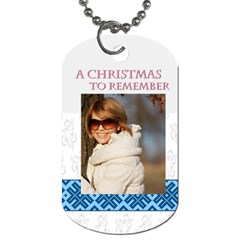 christmas - Dog Tag (One Side)