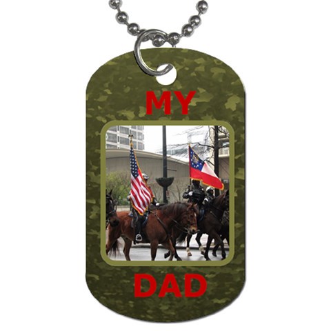 My Dad Dog Tag By Deborah Front