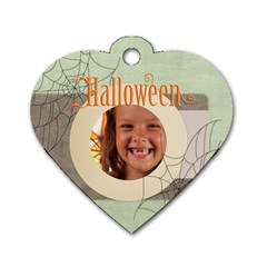 halloween - Dog Tag Heart (One Side)