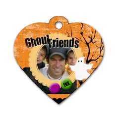 halloween - Dog Tag Heart (One Side)