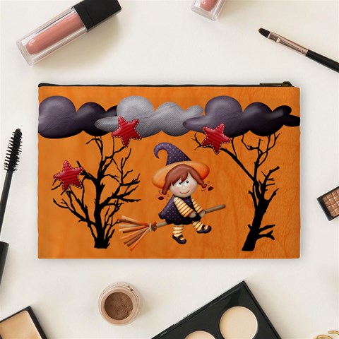 Halloween Cosmetic Bag (l) By Elena Petrova Back