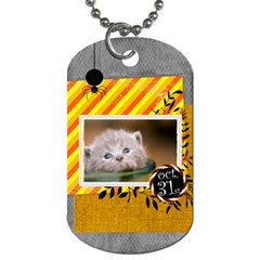 halloween - Dog Tag (One Side)