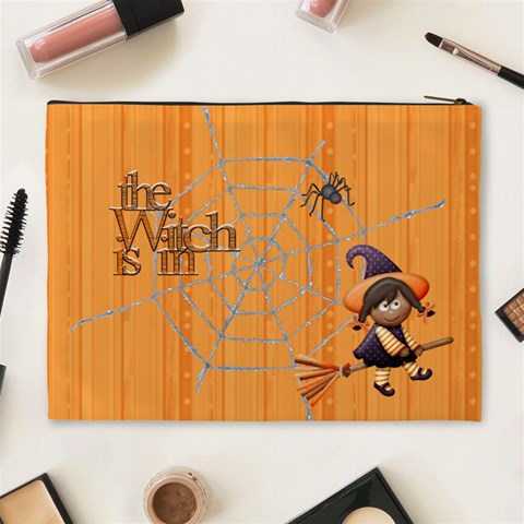 Halloween Cosmetic Bag (xl) By Elena Petrova Back