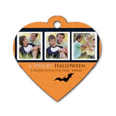 halloween - Dog Tag Heart (One Side)