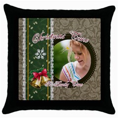 xmas - Throw Pillow Case (Black) xmas - Throw Pillow Case (Black)