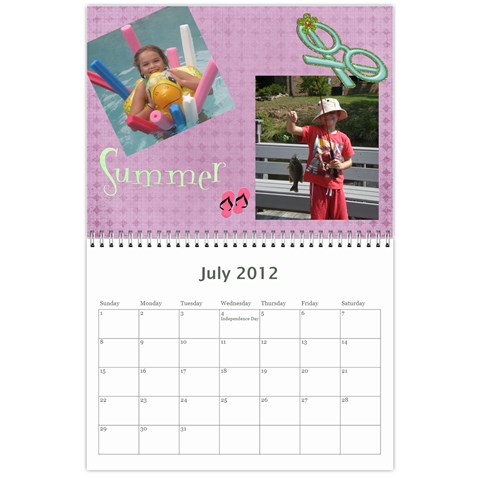Calendar 2012 By Janet Andreasen Jul 2012