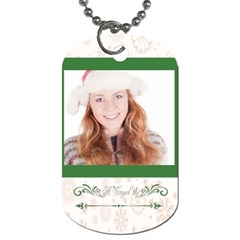 christmas - Dog Tag (One Side)