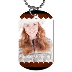 merry christmas - Dog Tag (One Side)