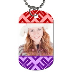 merry christmas - Dog Tag (One Side)