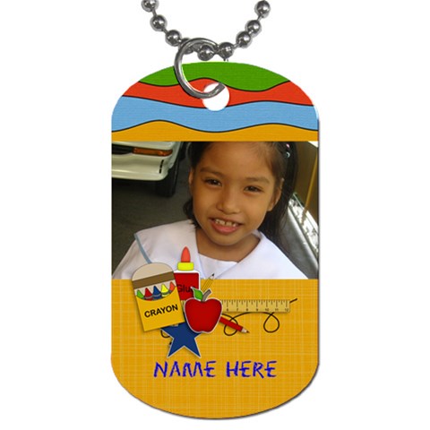 Dog Tag (two Sides): Back To School2 By Jennyl Back