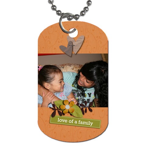 Dog Tag (two Sides): Love Of Family By Jennyl Back