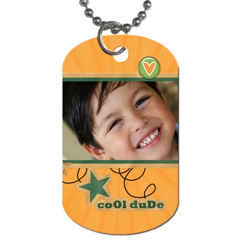 Dog Tag (two Sides): Cool Dude By Jennyl Back