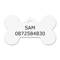 SAM - Dog Tag Bone (One Side)