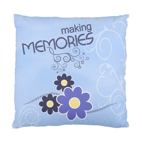 Serenity Blue Cushion Case (2xsides) By Picklestar Scraps Back
