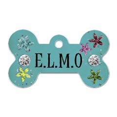 elmo - Dog Tag Bone (Two Sides)