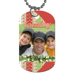 family - Dog Tag (One Side)