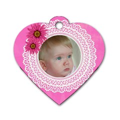 My Little princess Heart Dog Tag - Dog Tag Heart (One Side)