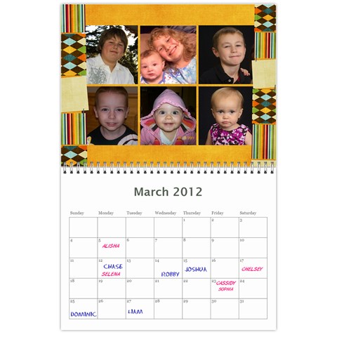 New Calendar Mom By Julie Severin Mar 2012