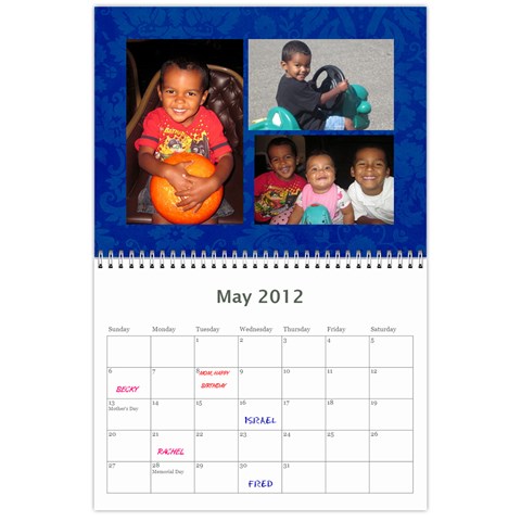 New Calendar Mom By Julie Severin May 2012
