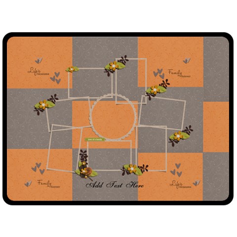Xl Fleece Blanket: Love Of Family By Jennyl 80 x60  Blanket Front