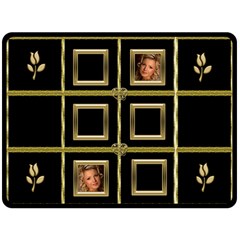 Black and Gold XL Blanket (4 styles) - Fleece Blanket (Large) Black and Gold XL Blanket (4 styles) - Fleece Blanket (Large)