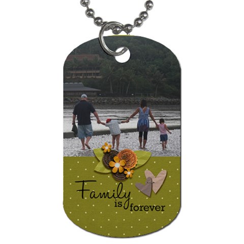 Dog Tag (two Sides): Family Is Forever By Jennyl Back