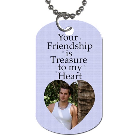 Friendship Dog Tag (2 Sided) By Deborah Front