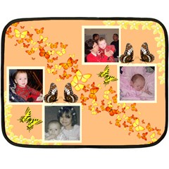 Butterfly Kisses Fleece Blanket - Fleece Blanket (Mini) Butterfly Kisses Fleece Blanket - Fleece Blanket (Mini)