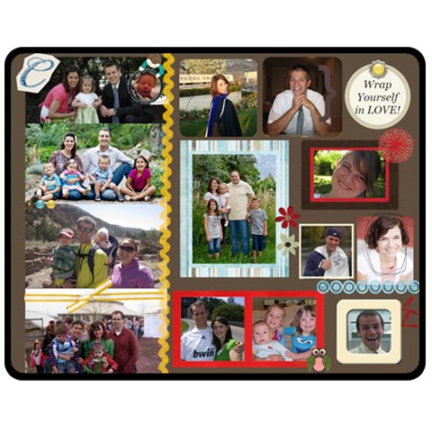 Christms Quilt By Andrea 60 x50  Blanket Front