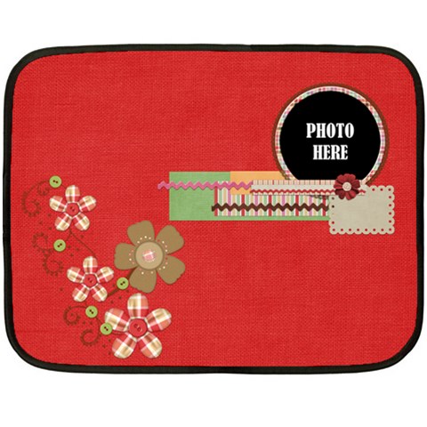 Sock Monkey Love 2 Sided Blanket 1 By Lisa Minor 35 x27  Blanket Back