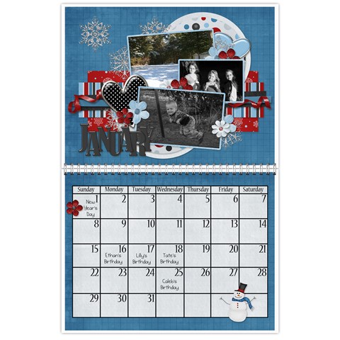 2012 Calendar By Monica Jan 2012