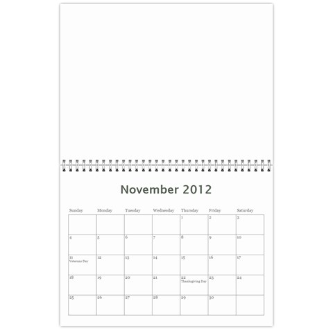 2012 Calendar By Monica Nov 2012