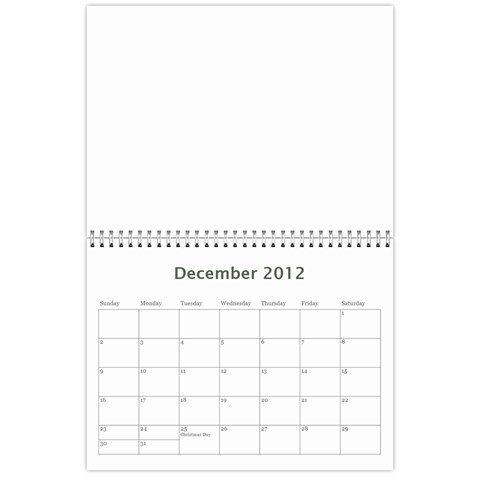 2012 Calendar By Monica Dec 2012