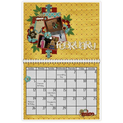 2012 Calendar By Monica Feb 2012