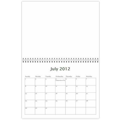2012 Calendar By Monica Jul 2012
