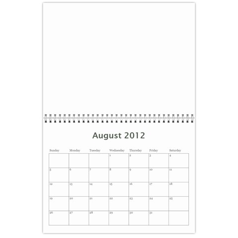 2012 Calendar By Monica Aug 2012