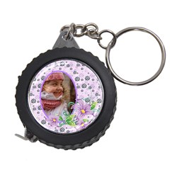 Shades of violet Measuring tape key ring