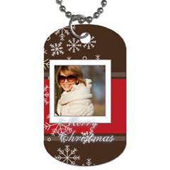 xmas - Dog Tag (One Side)