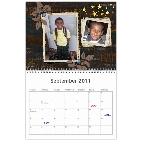Edited Calendar For Mom By Julie Severin Sep 2011