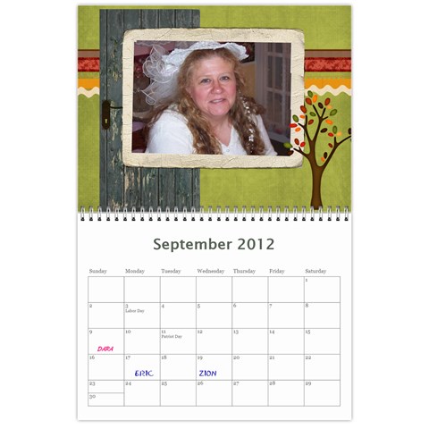 Edited Calendar For Mom By Julie Severin Sep 2012