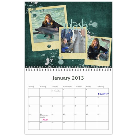 Edited Calendar For Mom By Julie Severin Jan 2013